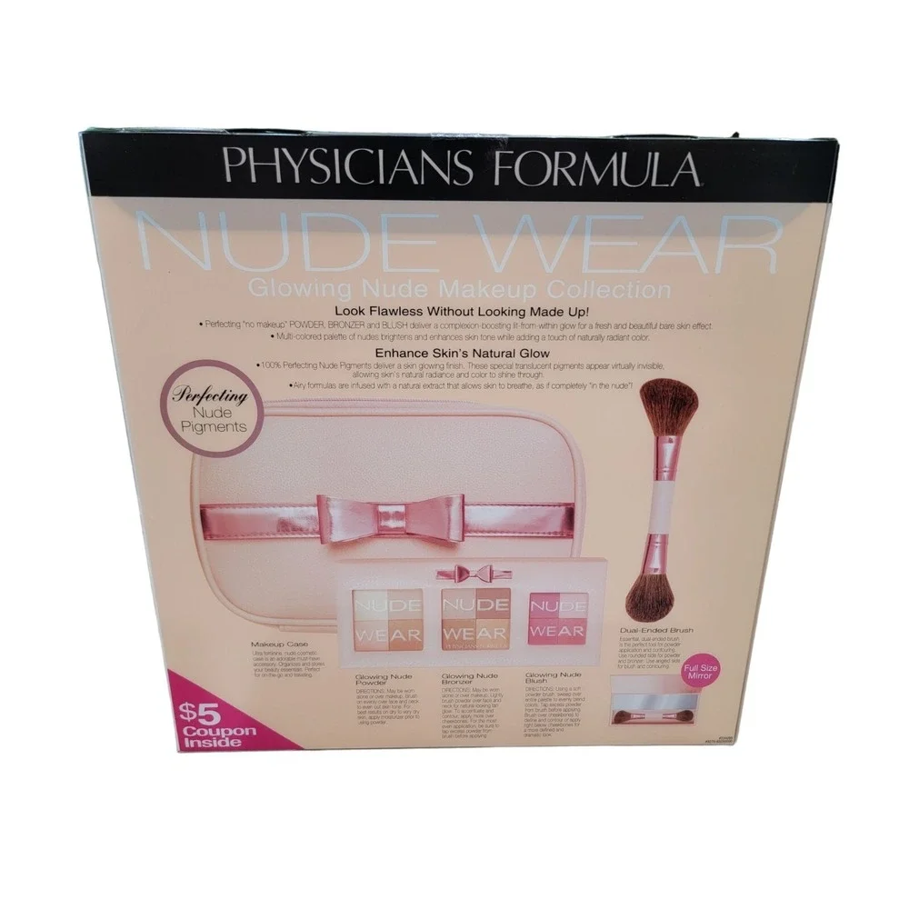 Physicians Formula Nude Wear Eyeshadow Palette Makeup Kit Case Brush NEW - Picture 4 of 16